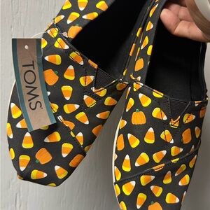 TOMS Halloween Candy Corn Slip-Ons